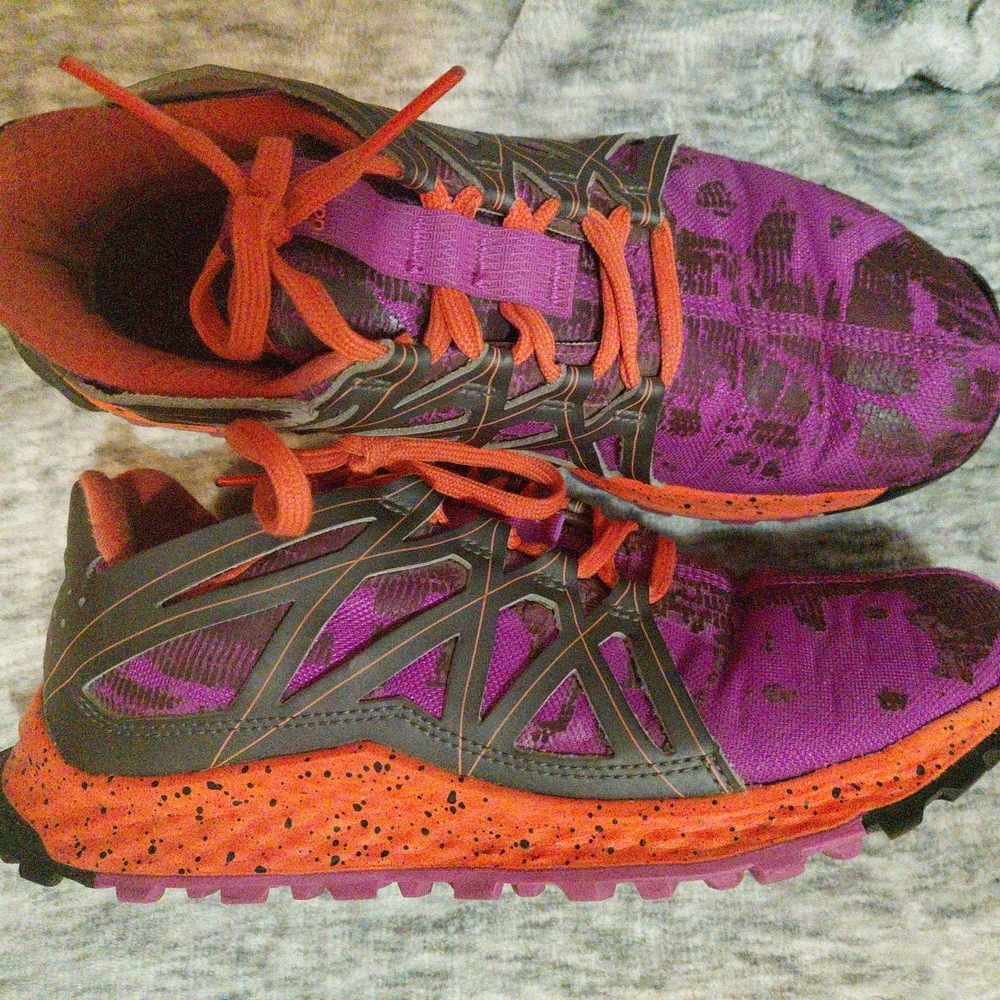 Women's Adidas Size 7 Vibrant Purple and Orange Women's Athletic Shoes